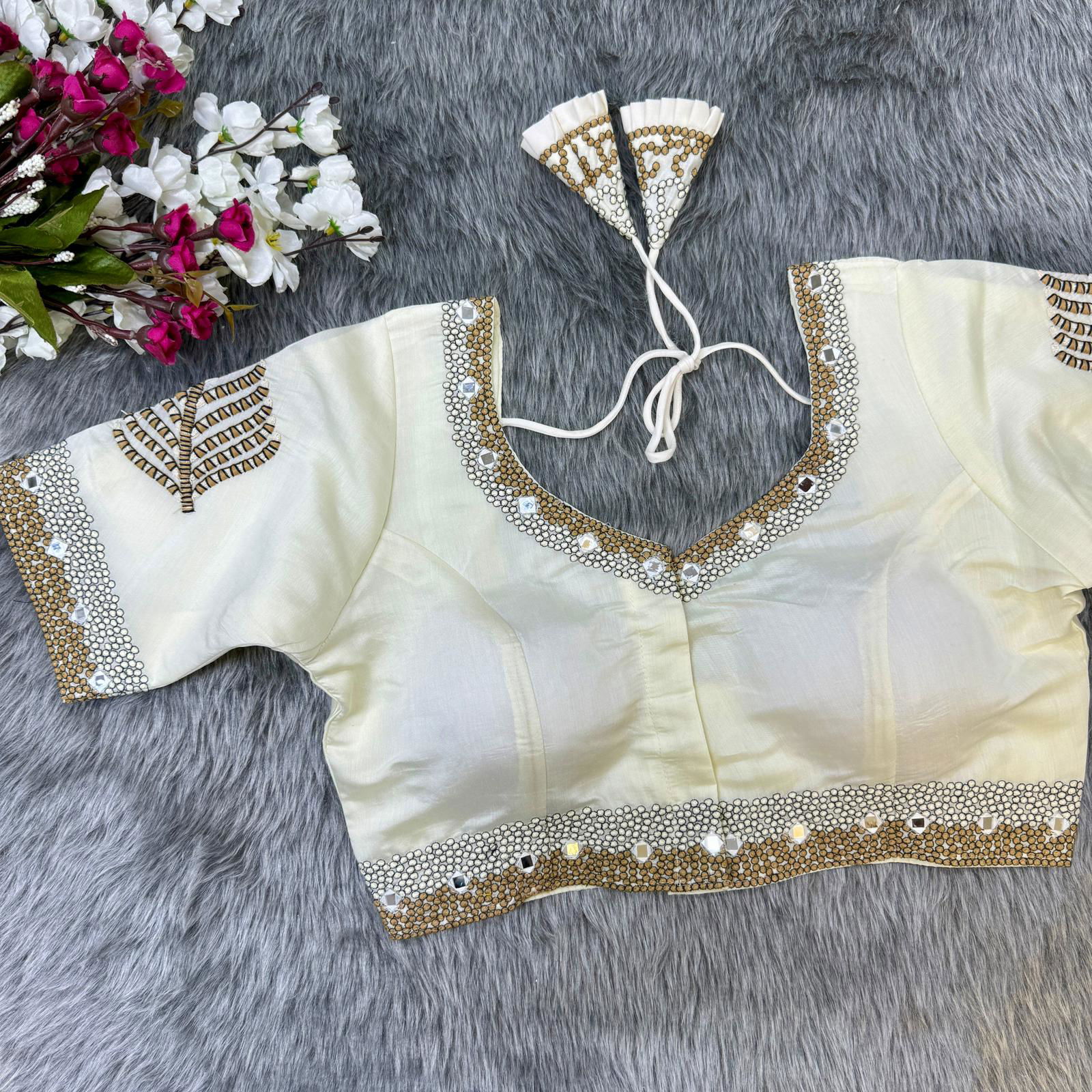 Rk Blouse Designer Soft Silk Heavy Work Party Wear Blouse Wholesale Online

